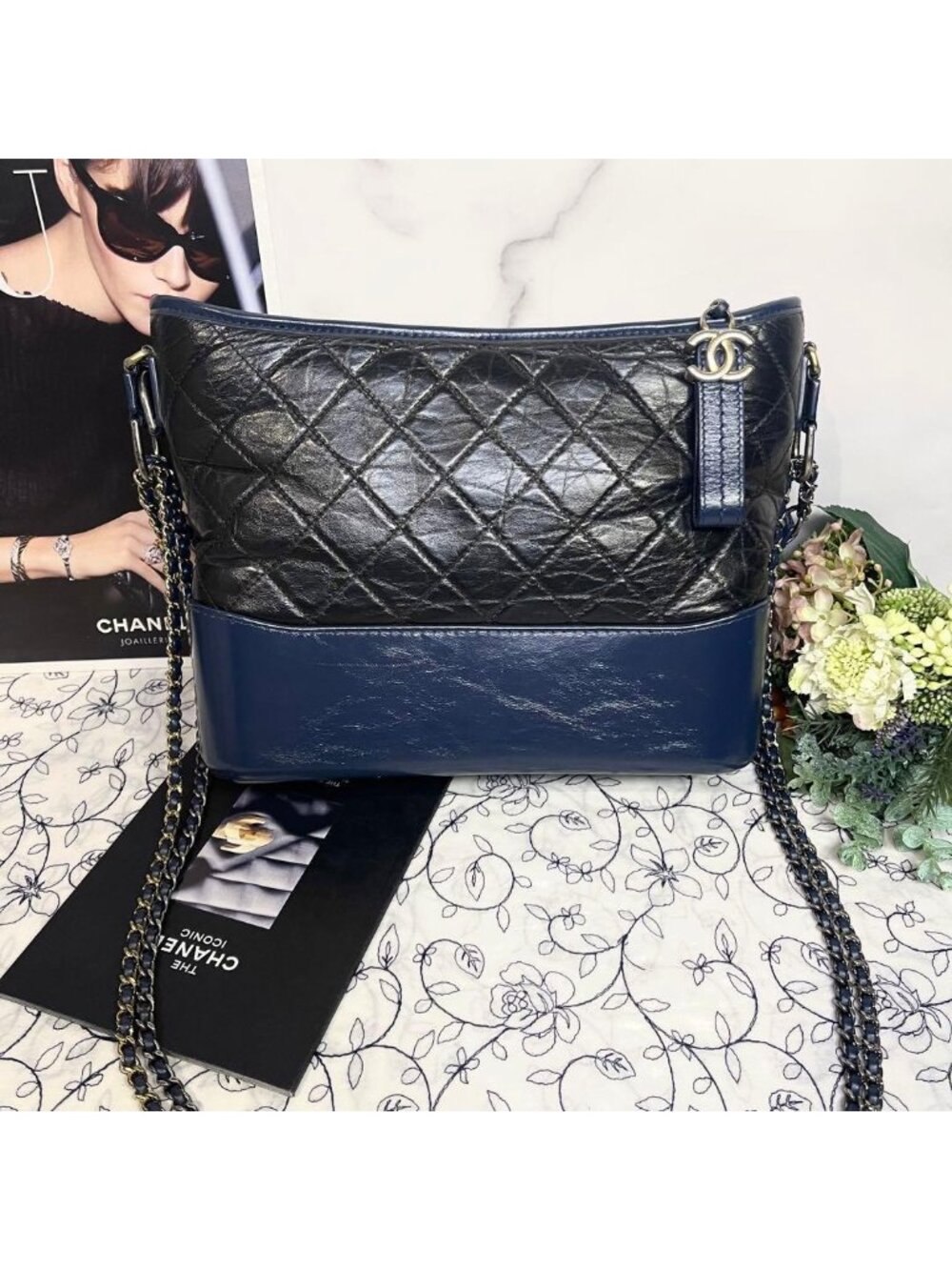 Chanel Gabriel Bicolor Quilted Shoulder - Picture 2 of 14